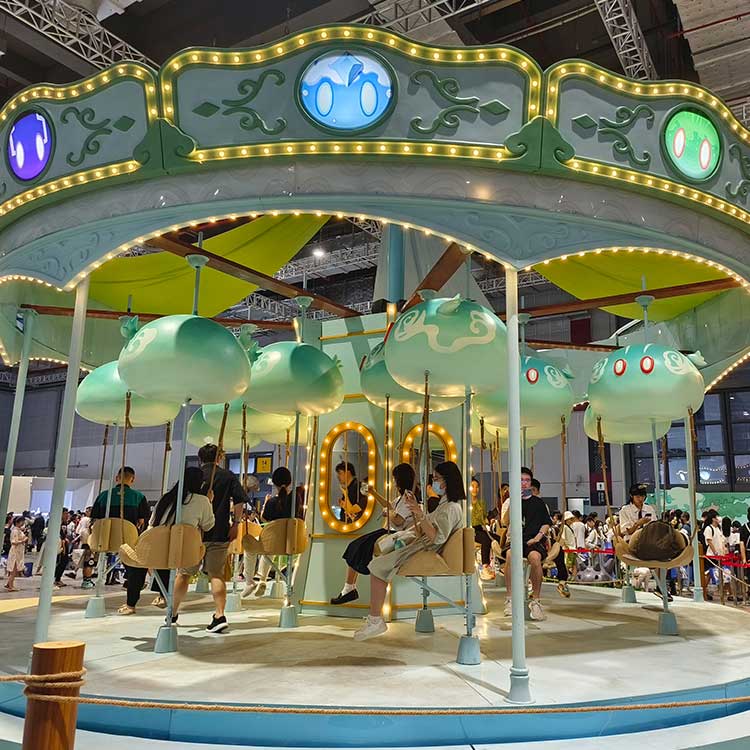 How long is the typical delivery time for carousel rides?