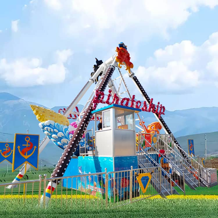 What safety measures are required for pirate ship rides?