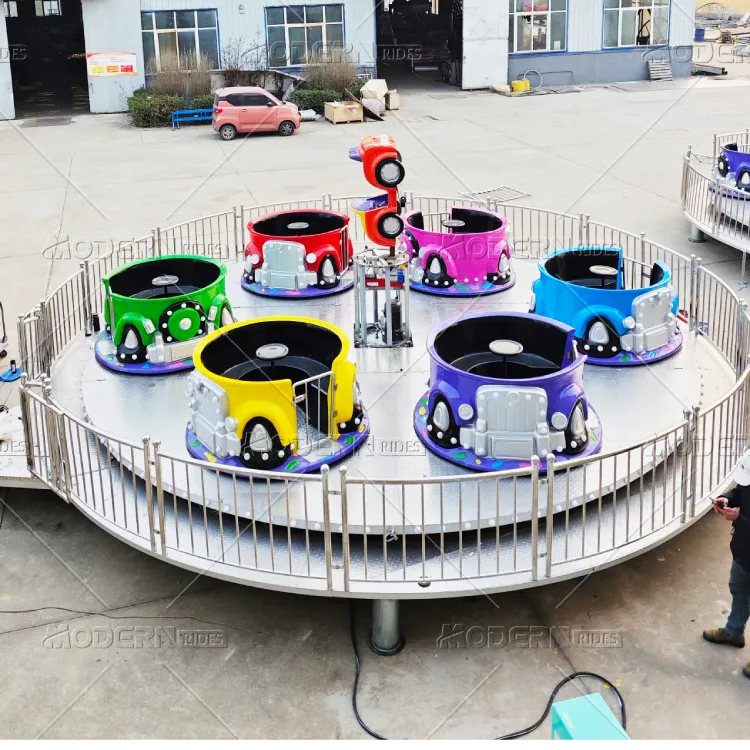 Magic Trailer Tea Cup Ride Factory Testing
