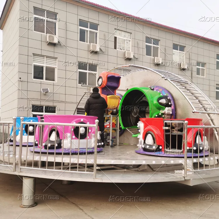 Trailer Tea Cup Ride Platform and Controls