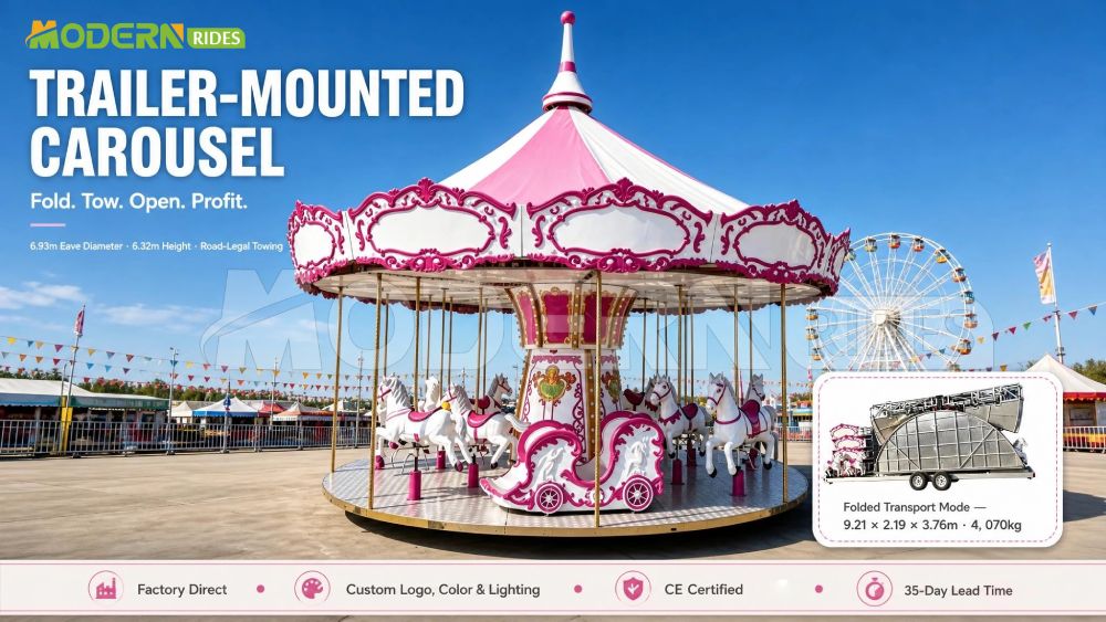 Trailer-Mounted Carousel: Classic Appeal & Setup | MODERN