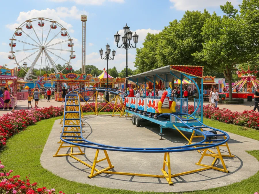 Portable Sliding Dragon Coaster: Segmented Track & Fast Setup | MODERN